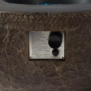 ชามหลุมไฟก๊าซ MgO 42นิ้วโพรเพน firepit กลางแจ้ง50000BTU การออกแบบคอนกรีต - Product Image 6