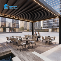 Pergola à lames orientables en aluminium Sweet Home, auvent motorisé rétractable pour extérieur, système imperméable, lames d'ombrage réglables, jardin