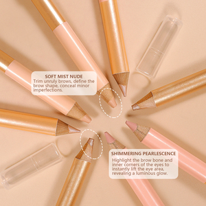 <span class=keywords><strong>Crayon</strong></span> illuminateur double embout lisse et crémeux pour <span class=keywords><strong>sourcils</strong></span> et visage, végétalien, personnalisable avec votre logo - Product Image 2