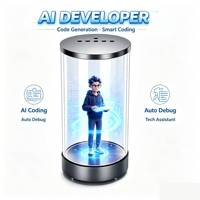 Özelleştirilebilir Yapay Zeka Hologram Dijital İnsan Terminali Çoklu Senaryolu İnteraktif Sesli Sohbet Arkadaşı Kiosk OEM Mevcut