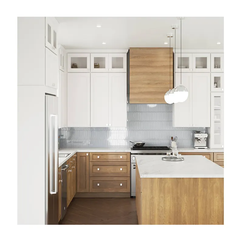 Wholesale Laminate readymade modular kitchen cabinets for small kitchen