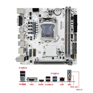 Nueva Placa Base Blanca H310 ITX WiFi LGA1151 6 7 8 9.ª Gen E3 V5 para Escritorio DDR4 NVME Mini B250 PC GAMING H310 - Product Image 3