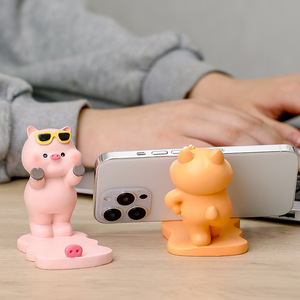 Ruijie Pig Phone <b>Stand</b> For <b>Iphone</b> Natural Resin Creative Gift Desk Accessory - Product Image 1