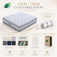 Luxuriöse Latex-Gel-Schaum-Matratze Gel-Memory-Foam Latex-Taschenfederkern Vakuumverpackt für Hotelprojekte King Queen Full Size