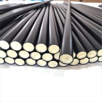 Tubes de fers de billard en fibre de carbone de 11,5 mm, préformés avec remplissage en mousse