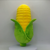 Pabrik OEM/ODM Uyeah CE/EN71, Boneka Jagung Kuning Lucu Custom, Bantal Boneka Kartun Isi Kapas Lembut, Hadiah Bermerek