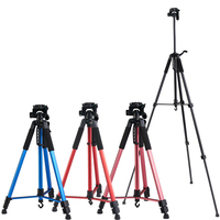 Support en alliage d'aluminium multicolore de 170 CM support de trépied pliable pour caméra vidéo projecteur extérieur réglable à Six voies