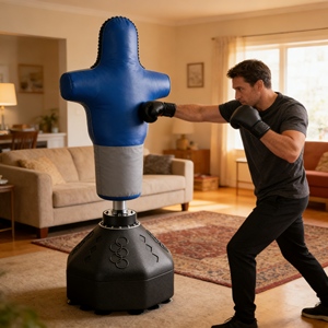 Saco de Boxeo Profesional Resistente con Cadena y Eslabón Giratorio, Saco de Boxeo Duradero para <span class=keywords><strong>Muay</strong></span> <span class=keywords><strong>Thai</strong></span> y Kickboxing - Product Image 2