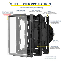 Étui de protection robuste et résistant aux chocs pour tablette iPad 10,9 pouces 10e génération 2022 A16 11e 2025 360 °   Angle réglable et rotatif