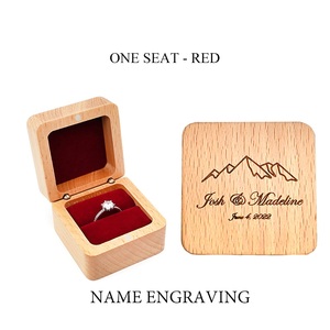 Nouvelle <span class=keywords><strong>boîte</strong></span> à bijoux en bois 2026, petite <span class=keywords><strong>boîte</strong></span> de rangement portable de voyage pour bagues et boucles d'oreilles, idéale pour les propositions de <span class=keywords><strong>mariage</strong></span> et les cadeaux de la Saint-Valentin - Product Image 4