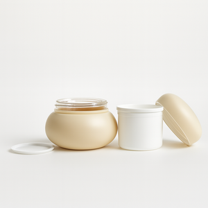 Vasetti Cosmetici in Plastica PET Opaca a Doppia Parete da 100g con Logo Personalizzato, Forma a Berretto con Coperchio, per Burro Corpo, Scrub, Maschera <span class=keywords><strong>Viso</strong></span>, <span class=keywords><strong>Crema</strong></span> <span class=keywords><strong>Viso</strong></span> - Product Image 4