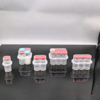 Boîte de rangement pour flacons chimiques en plastique, 1 à 10 compartiments, étui en PP, 3 ml, emballage de transport pour poudre lyophilisée