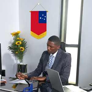 Banderas de Coche Miniatura de Samoa de 20x30cm al por Mayor, Decoración de Pared, Impresión Digital, Material Satinado, Pequeños Adornos, Accesorios de Exhibición - Product Image 3