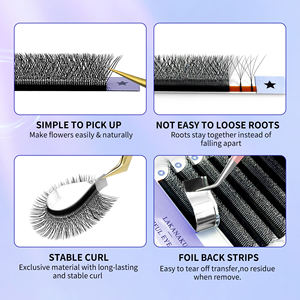 LAKANAKU Extensions de cils YY Cilia Noir Mat 3D 4D 5D 6D 7D 8D W Clover Lash, fournisseur de cils avec logo personnalisé, volume 0.07, fournitures pour extensions de cils YY - Product Image 4