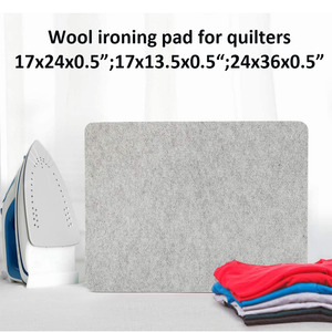 Tapis de pressage pour quilting Betta 24" x 17" en 100% laine, gris écologique 9" x 9" d'épaisseur 0,5 pouce pour le quilting et le repassage - Product Image 6