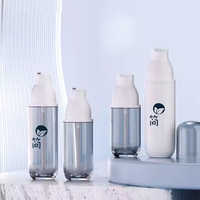 Flacon pulvérisateur de voyage vide en PET blanc rond de 80 ml, 100 ml, 120 ml pour toner, cosmétiques, parfum, lotion à pompe