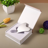 Rouleau Facial en acier inoxydable, outil gua-sha personnalisé