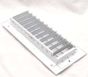 हवा का प्रवाह HVAC जंगला 1way वेंट समायोज्य एल्यूमीनियम आउटलेट एयर कंडीशनर Ducting वर्ग ट्यूब ABS - Product Image 4