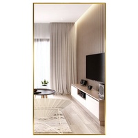 Miroirs encadrés rectangle moderne de meilleure qualité Miroir de toilette dans la salle de bain Mur décoratif Miroir de bain Taille personnalisée