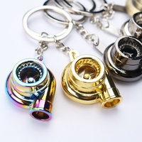 Nouveau porte-clés 3D turbo de voiture tendance, cadeau promotionnel pour hommes, pendentif turbo, porte-clés en métal pour voiture