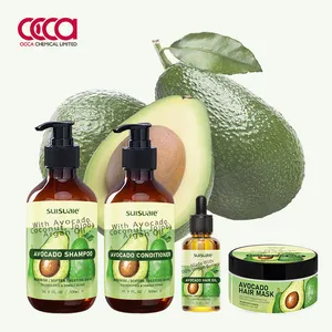 Custom Private Label Natural Organic Avocado Sulfate Free Nourishing Hair Repair Shea Butter Shampoo And Conditioner