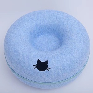 Túnel de Juego para Gatos 2 en 1 Desmontable, Redondo, de Fieltro, Lavable, Resistente a los Arañazos, <span class=keywords><strong>Cama</strong></span> <span class=keywords><strong>Cueva</strong></span> para Gatos de Interior - Product Image 6