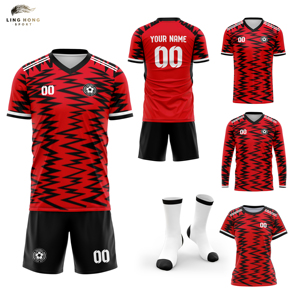 Maillot de football d'équipe personnalisé, dernier modèle, imprimé, manches courtes, respirant, uniforme de football d'équipe nationale, chemises de club d'été - Product Image 1