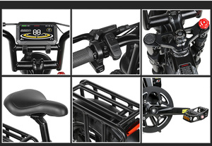 Pour SAMEBIKE RS-A02 20 pouces vélo électrique 1200W moteur 48V 17Ah grande batterie OEM pris en charge 7 vitesses pliable gros pneu 7 vitesses - Product Image 6