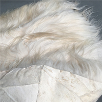 Coussin en peau de mouton entière, laine européenne