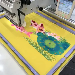 5 ans de garantie!!!WONYO Machines à broder par ordinateur à tête unique haute vitesse chapeau t-shirt plat broderie usine en vente