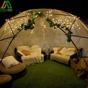 Tentes dôme de Camping en plein air transparentes 8-10 personnes géodésique PVC en plastique transparent jardin <span class=keywords><strong>bulle</strong></span> Igloo fête dôme tentes pour événements - Product Image 2