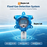 Detector de Gas de Dióxido de Azufre Industrial a Prueba de Explosiones Bayou-Lok, Monitor Fijo de SO2 con Pantalla LCD, Alta Precisión 1%, 25W, 1 Año de Garantía