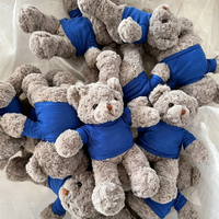 Porte-clés en peluche mini ours en peluche personnalisé - Peluche super douce style anime, rembourrage en coton PP, emballé sous vide, logo personnalisé