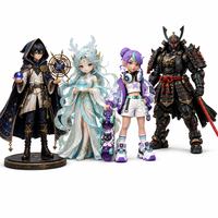Figur Karakter Anime Game Film Cetak 3D Resin SLA Kustom Detail Tinggi Presisi Prototipe Cepat Warna Kustom Satu Buah