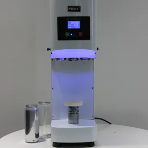 FEST CE Automatische Dose Presser Boba Tee Siegel Maschine Benutzer definierte Plastik flasche für Getränke Maquina Sella doras De Potes