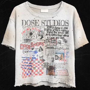 OEM abbigliamento personalizzato uomo t-shirt bianca stampa DTG cotone lavato Vintage 300 grammi manica corta strappata in difficoltà t-shirt uomo - Product Image 4