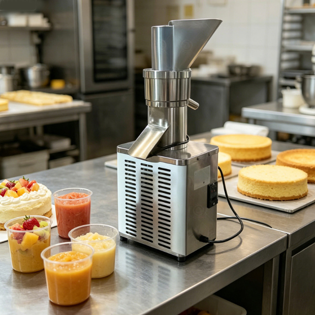 QDMECH Commercial Cold Press Juicer Machine, No Clog Large Feed Chute, High Power Continuous Working Fruit Juice Maker
