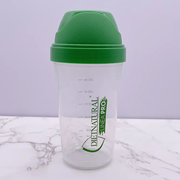 Cute Gym Exercise Portable Water Cup Shape Infant Adult Plastic Protein Shaker Bottle