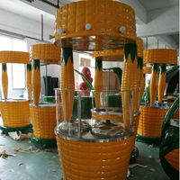 Kiosque mobile de vente de nourriture pour centre commercial, chariot de vente de maïs sucré cuit à la vapeur, design pour la vente en centre commercial