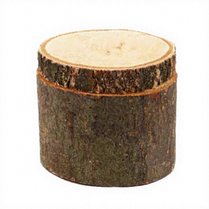 Boîtes en bois naturel brut en forme de tronc d'arbre, personnalisables avec écorce, pour demande en mariage, support durable pour bague, boîte de rangement pour demande en mariage - Product Image 3