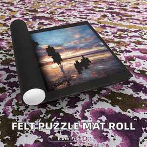 Alfombrilla de Fieltro Clásica Rectangular para Guardar Rompecabezas, Enrollable, 46x26'', 1mm de Grosor, Ecológica, Marca MD, MD-R847, China - Product Image 4