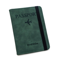 Nouvelle Housse de Passeport en PU la Plus Vendue - Housse de Protection Anti-RFID pour Passeport - Vente Directe d'Usine - Design Assorti aux Couleurs de Voyage