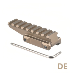 Base de lunette de visée en aluminium à montée rapide avec point rouge, décalage de 45 degrés, rouge et noir, accessoires tactiques de chasse - Product Image 6