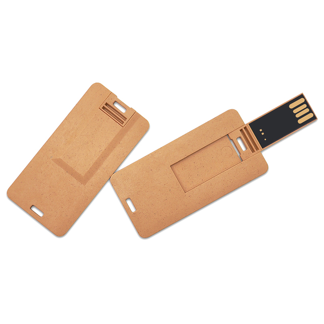 Custom logo Eco-friendly Material Mini Card USB Flash Drive 2.0 4GB 8GB 16GB 32GB USB Memory Stick 3.0 128GB Pen Drive 64GB