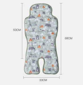 Coussin de refroidissement pour voiture Poussette d'été Tapis de refroidissement pour bébé Coussin pour poussette Chaise de salle à manger nouveau-né Rose - Product Image 3
