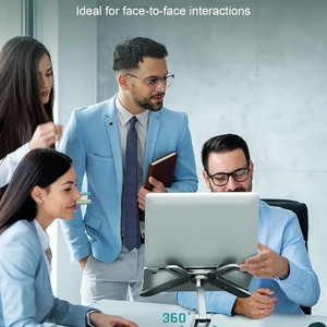 Yubwvo máy tính xách tay di động đứng kim loại bàn có thể điều chỉnh chiều cao (2.1 inch-8 inch) có thể gập lại/nhiệt-Vent 360 xoay máy tính xách tay đứng - Product Image 6