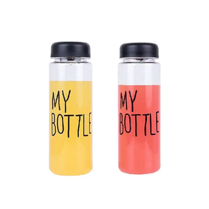 Commercio all'ingrosso di vendita calda bottiglia colorata 600ml la mia bottiglia di vetro portatile bottiglia di acqua con Logo personalizzato - Product Image 2