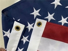 Drapeau rectangulaire d'extérieur en tissu polyester à étoiles et rayures pour les États-Unis - Product Image 2