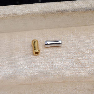 Perles en argent pour bijoux DIY, tube en bambou, perles de barrière, 8-12 mm, tube creux, perles à trou, plateau vide, 5767 - Accessoires pour bijoux - Product Image 2