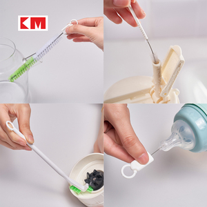 Juego <span class=keywords><strong>de</strong></span> 4 Cepillos <span class=keywords><strong>de</strong></span> Limpieza Multifuncionales Reutilizables KM5300 para Biberones, Tetinas, Vasos y Pajitas - Product Image 2